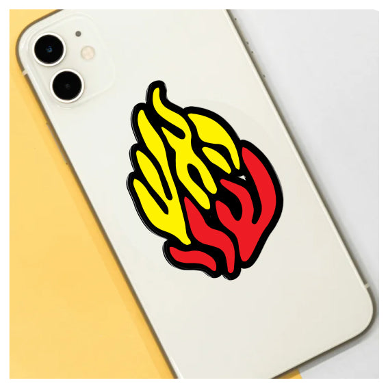 מדבקה אפוקסי - האש שלי