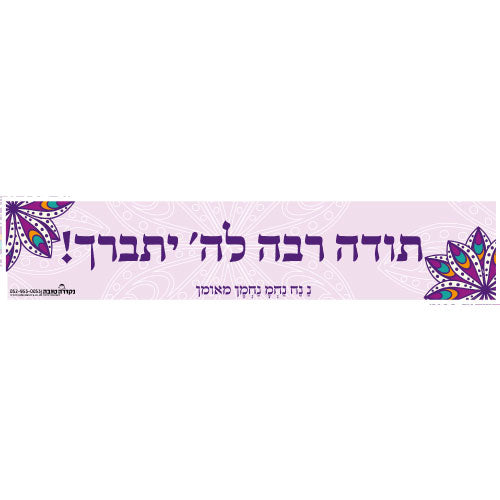 סטיקר - תודה רבה להשם יתברך