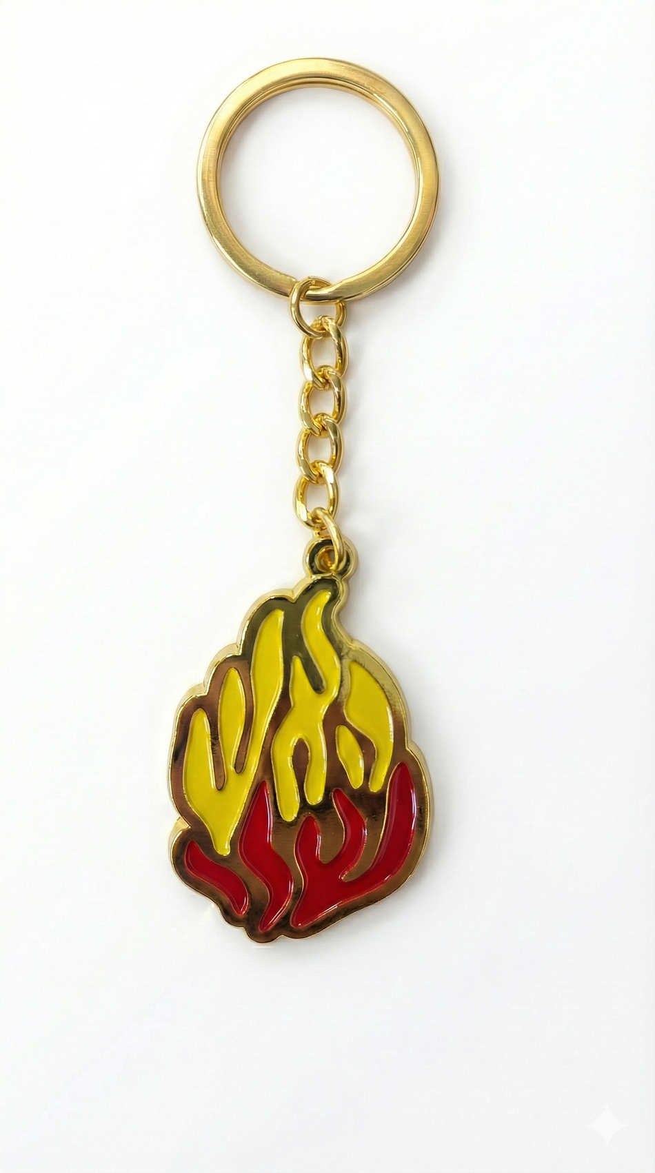 מחזיק מפתחות האש שלי  שילוב זהב, צהוב ואדום